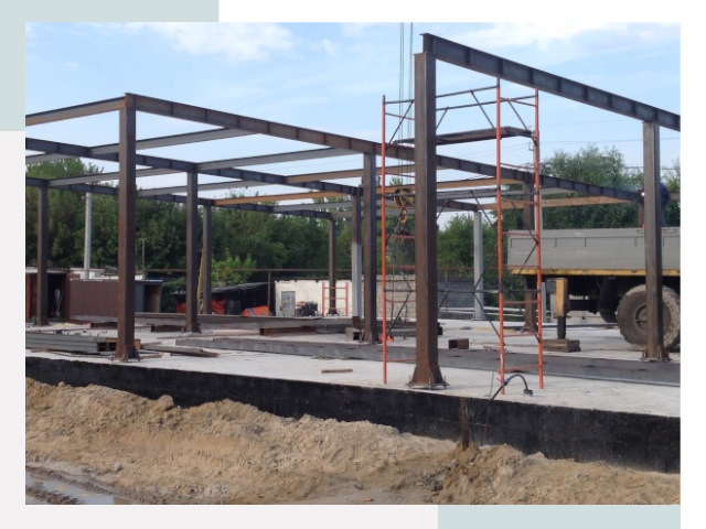 Фундамент для ангаров в Нерюнгри